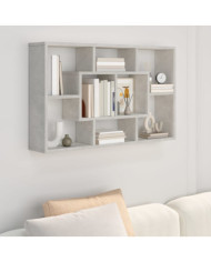 Étagère murale Gris béton 85x16x52,5 cm Bois d'ingénierie | Mobilier & Déco