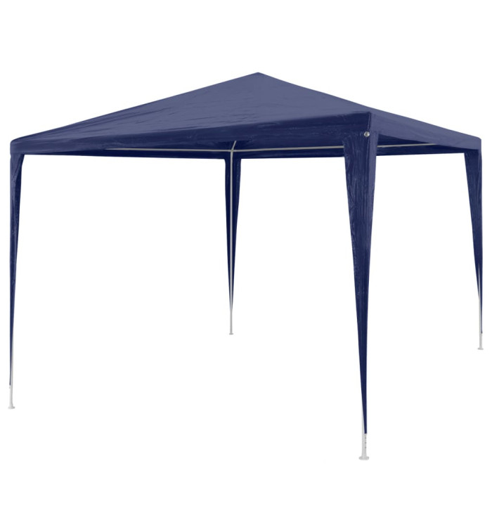 Tonnelle de jardin Tente de réception Chapiteau Bleu 3x3m | Mobilier & Déco