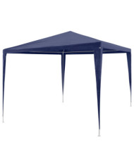 Tonnelle de jardin Tente de réception Chapiteau Bleu 3x3m | Mobilier & Déco