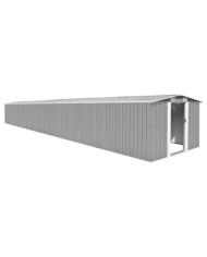 Abri de jardin Gris 257x990x181 cm Acier galvanisé | Mobilier & Déco