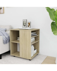 Armoire à roulettes Chêne Sonoma 60x53x72 cm Bois d'ingénierie | Mobilier & Déco