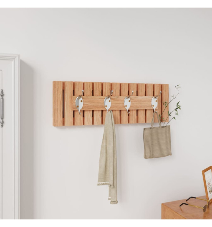 Cintre mural 42x8,5x14 cm Bois massif de noyer | Mobilier & Déco
