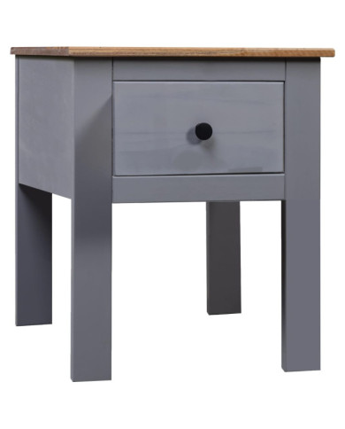 Table de chevet Gris 46x40x57 cm Pin Gamme Panama | Mobilier & Déco