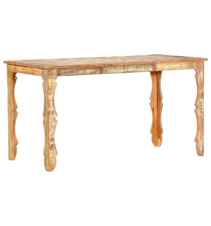 Table de salle à manger 140x70x76cm Bois de récupération massif | Mobilier & Déco