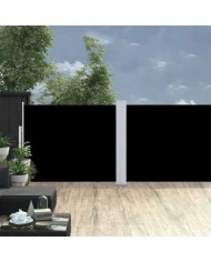 Auvent latéral rétractable de patio 140x1200 cm Noir | Mobilier & Déco