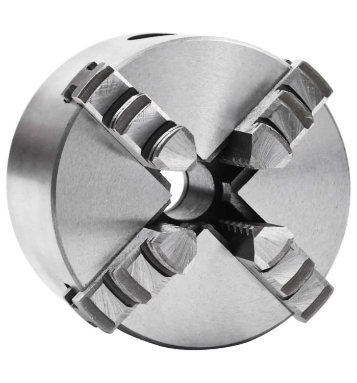 Mandrin de tour auto-centrant à 4 mâchoires 80 mm Acier | Mobilier & Déco