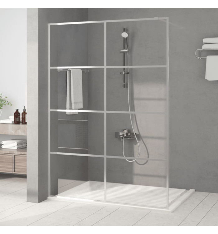 Paroi de douche Argenté 140x195 cm Verre ESG transparent | Mobilier & Déco