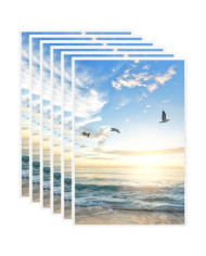 Collage de cadres photo 5 pcs de table Blanc 21x29,7 cm MDF | Mobilier & Déco
