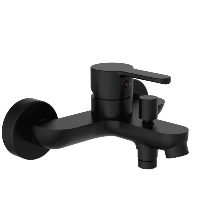 SCHÜTTE Mitigeur de baignoire DENVER noir mat | Mobilier & Déco
