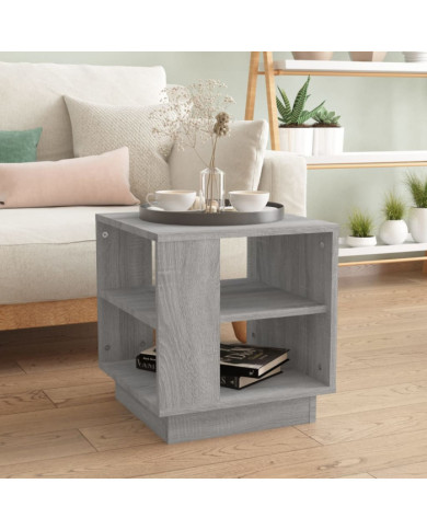 Table basse Sonoma gris 40x40x43 cm Bois d'ingénierie | Mobilier & Déco