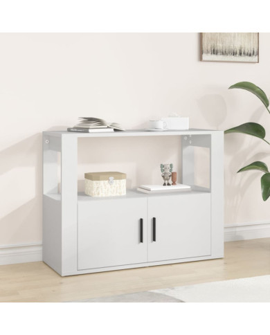 Buffet Blanc 80x30x60 cm Bois d'ingénierie | Mobilier & Déco