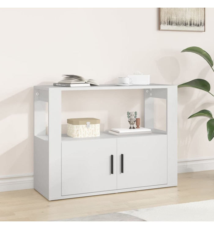 Buffet Blanc 80x30x60 cm Bois d'ingénierie | Mobilier & Déco