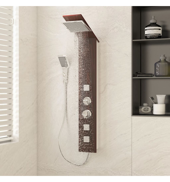 Système de panneau de douche Verre Marron | Mobilier & Déco