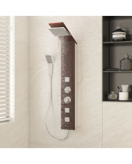 Système de panneau de douche Verre Marron | Mobilier & Déco