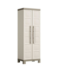 Keter Armoire de rangement à étagères Excellence Beige et taupe 182 cm | Mobilier & Déco