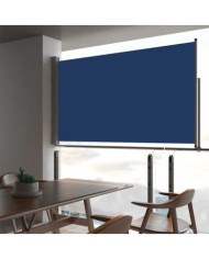 Auvent latéral rétractable de patio 140 x 300 cm Bleu | Mobilier & Déco