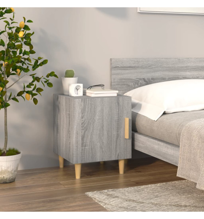 Table de chevet Sonoma gris Bois d'ingénierie | Mobilier & Déco