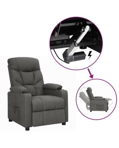 Fauteuil Gris foncé Tissu | Mobilier & Déco
