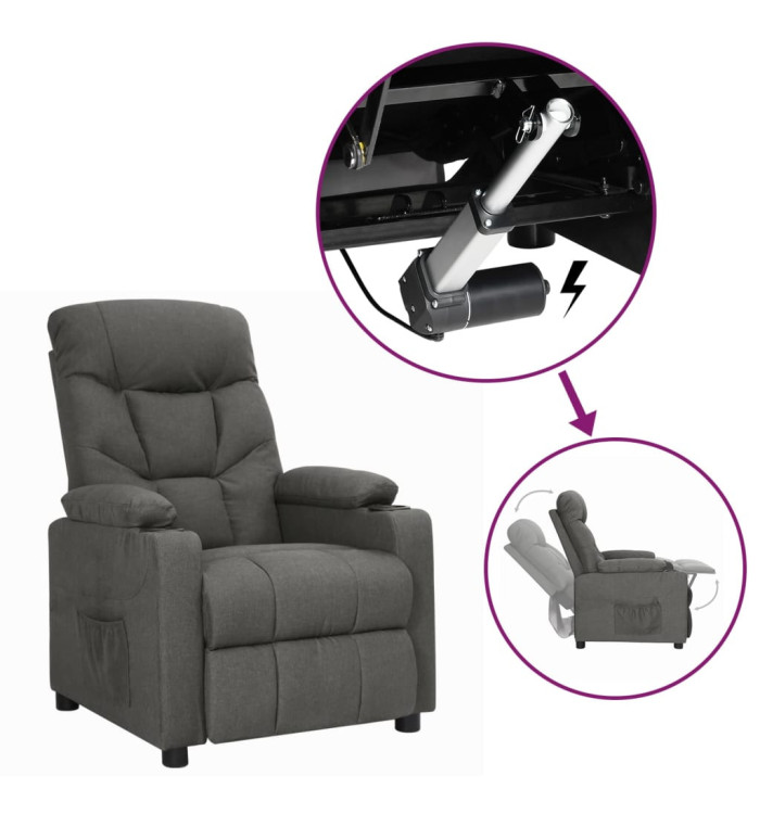 Fauteuil Gris foncé Tissu | Mobilier & Déco