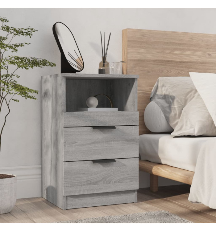 Table de chevet Sonoma gris Bois d'ingénierie | Mobilier & Déco