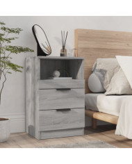 Table de chevet Sonoma gris Bois d'ingénierie | Mobilier & Déco