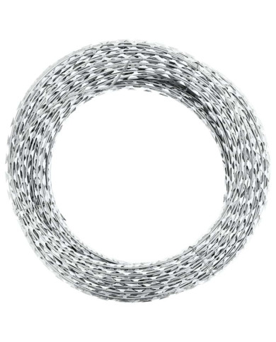 Fil barbelé concertina Acier galvanisé 300 m | Mobilier & Déco
