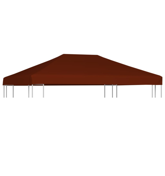 Toile supérieure de gazebo 310 g/m² 3x4 m Terre cuite | Mobilier & Déco