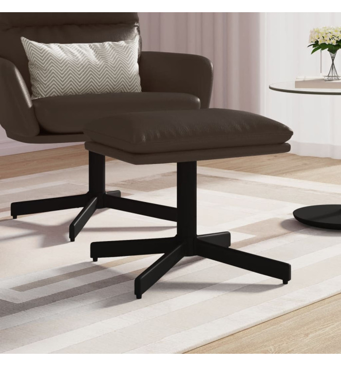Repose-pied Marron 60x60x36 cm Similicuir | Mobilier & Déco