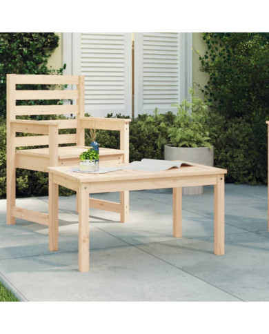 Table de jardin 82,5x50,5x45 cm bois massif de pin | Mobilier & Déco