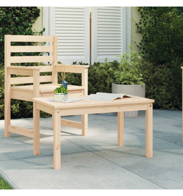 Table de jardin 82,5x50,5x45 cm bois massif de pin | Mobilier & Déco