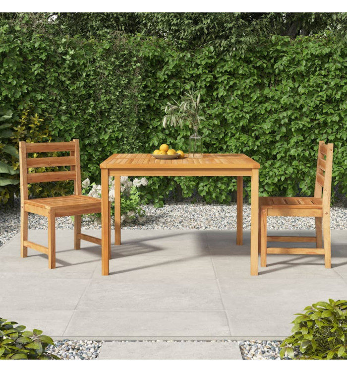 Ensemble à manger de jardin 3 pcs Bois de teck massif | Mobilier & Déco