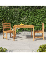 Ensemble à manger de jardin 3 pcs Bois de teck massif | Mobilier & Déco