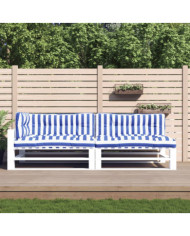 Coussins de palette lot de 5 rayures bleues et blanches tissu | Mobilier & Déco
