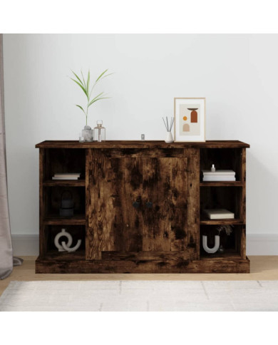 Buffet Chêne fumé 100x35,5x60 cm Bois d'ingénierie | Mobilier & Déco