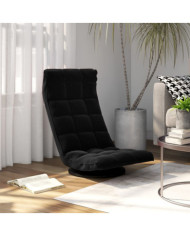Chaise de sol pivotante Noir Velours | Mobilier & Déco