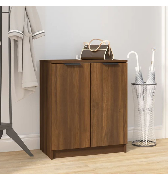 Meuble à chaussures Chêne marron 59x35x70 cm Bois d'ingénierie | Mobilier & Déco