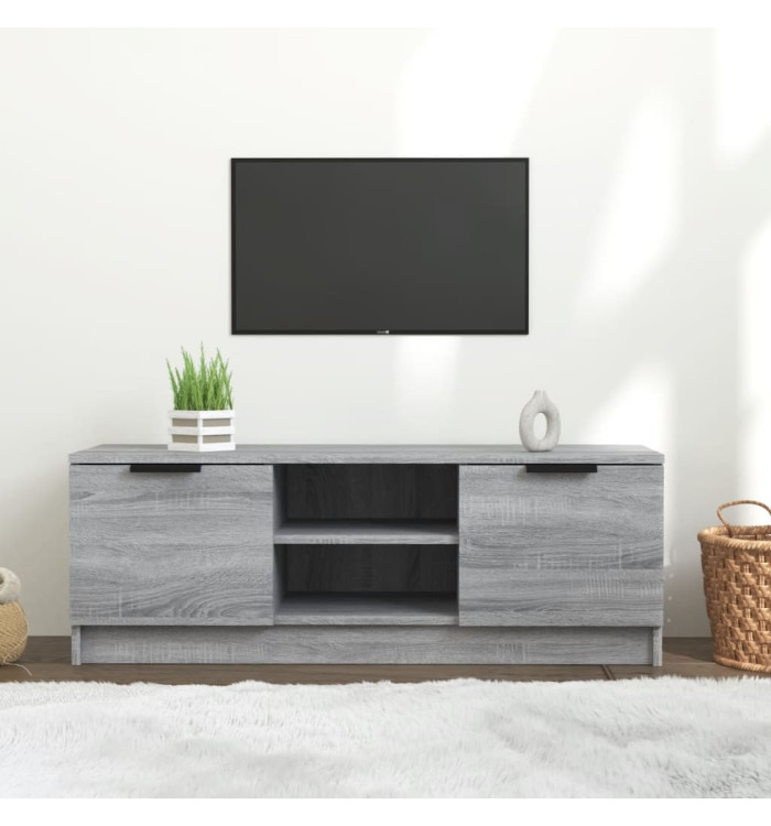 Meuble TV Sonoma gris 102x35x36,5 cm Bois d'ingénierie | Mobilier & Déco
