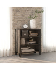 Armoire de rangement Gris 72x36x82 cm Métal et MDF | Mobilier & Déco