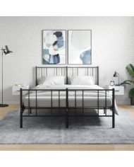 Tables de chevet murales 2 pcs blanc brillant 35x35x20 cm | Mobilier & Déco