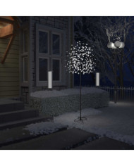 Sapin de Noël 220 LED blanc froid Cerisier en fleurs 220 cm | Mobilier & Déco