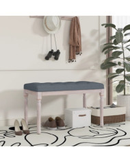 Banc Gris foncé 80x40x49 cm Velours | Mobilier & Déco