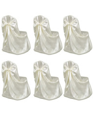 Housse de chaise crème pour le banquet de mariage 6 pièces | Mobilier & Déco