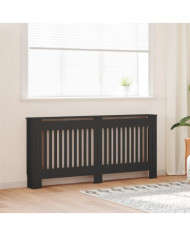 Cache-radiateur noir 172x19x81,5 cm MDF | Mobilier & Déco