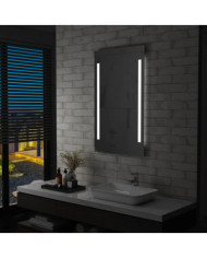 Miroir mural à LED pour salle de bains 60x100 cm | Mobilier & Déco