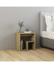 Table de chevet chêne sonoma 40x30x40 cm bois d'ingénierie | Mobilier & Déco