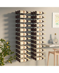 Casier à vin mural pour 36 bouteilles 2 pcs Blanc Fer | Mobilier & Déco