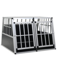 Cage pour chien à double porte 94 x 88 x 69 cm | Mobilier & Déco