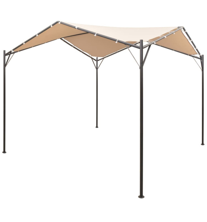 Chapiteau tente 3 x 3 m Acier Beige | Mobilier & Déco