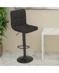 Tabouret de bar Noir Tissu | Mobilier & Déco