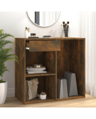 Armoire cosmétique Chêne fumé 80x40x75 cm Bois d'ingénierie | Mobilier & Déco